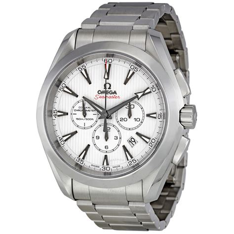 omega aqua terra automatic silver dial men's watch|omega aqua terra watch 150m.